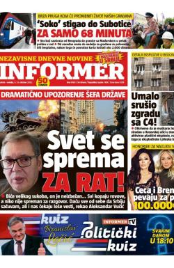 Informer - broj 4100, 4. okt 2025.