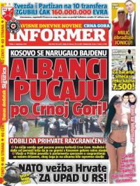 Informer CG - broj 1323, 2. sep 2016.