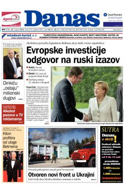 Danas - broj 6178, 29. avg 2014.