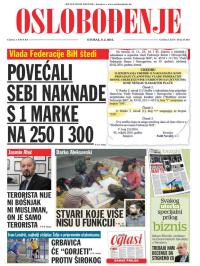Oslobođenje - broj 24.861, 9. feb 2016.