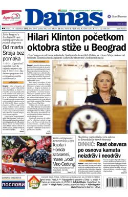 Danas - broj 5469, 19. sep 2012.