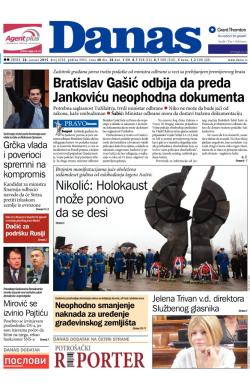 Danas - broj 6330, 28. jan 2015.
