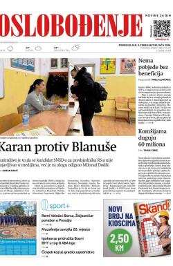 Oslobođenje - broj 28137, 9. feb 2026.