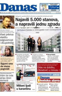 Danas - broj 8152, 24. jan 2020.