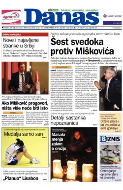 Danas - broj 5558, 17. dec 2012.