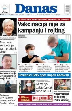 Danas - broj 8488, 25. dec 2020.