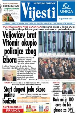 Vijesti - broj 5574, 13. nov 2013.