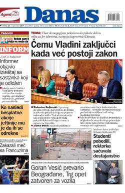 Danas - broj 8031, 25. sep 2019.