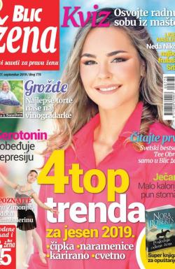 Blic Žena - broj 775, 21. sep 2019.