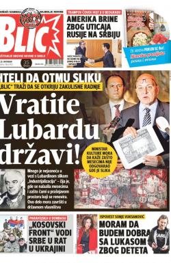 Blic - broj 7435, 25. okt 2017.