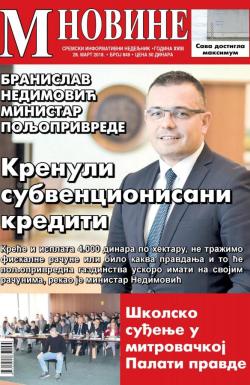M Novine, Sr. Mitrovica - broj 849, 28. mar 2018.