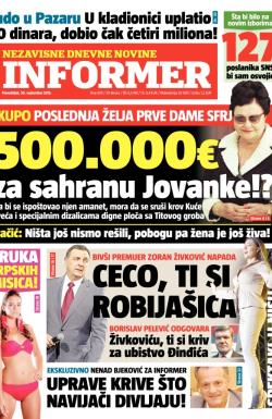 Informer - broj 429, 30. sep 2013.