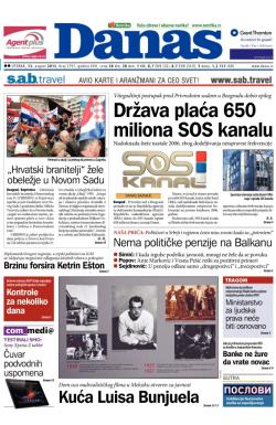 Danas - broj 5797, 13. avg 2013.