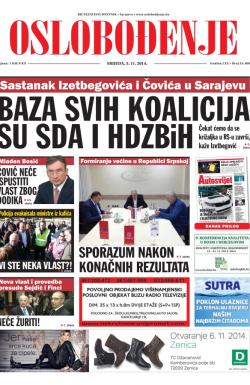 Oslobođenje - broj 24.400, 5. nov 2014.