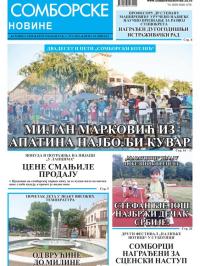 Somborske novine - broj 3549, 1. jul 2022.