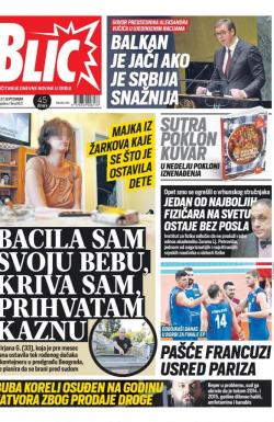 Blic - broj 8121, 27. sep 2019.