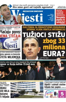 Vijesti - broj 6168, 29. maj 2015.