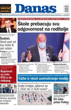 Danas - broj 8361, 20. avg 2020.