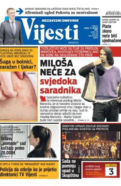 Vijesti - broj 6312, 21. okt 2015.