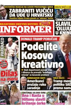 Informer - broj 1912, 6. avg 2018.