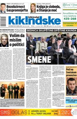 Kikindske - broj 782, 1. nov 2013.
