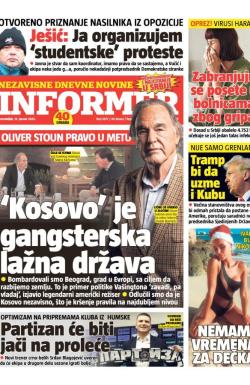 Informer - broj 3877, 13. jan 2025.