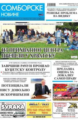 Somborske novine - broj 3195, 18. sep 2015.