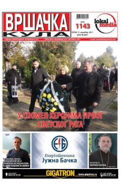 Vršačka kula - broj 1143, 17. nov 2017.