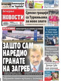 Večernje novosti - broj 3358, 8. sep 2019.