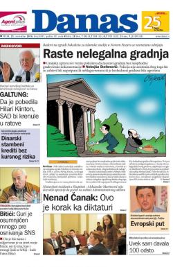 Danas - broj 6997, 25. nov 2016.