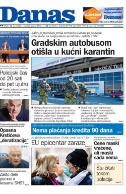 Danas - broj 8206, 18. mar 2020.