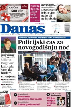 Danas - broj 8475-8476, 12. dec 2020.