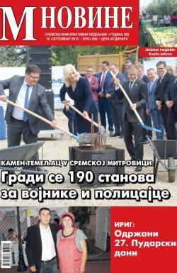 M Novine, Sr. Mitrovica - broj 926, 18. sep 2019.