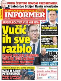 Informer - broj 1503, 4. apr 2017.