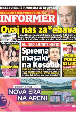 Informer - broj 3139, 13. avg 2022.