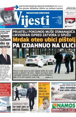 Vijesti - broj 6018, 26. dec 2014.