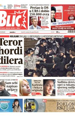 Blic - broj 6012, 5. nov 2013.