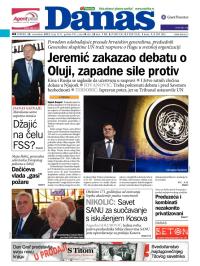 Danas - broj 5531, 20. nov 2012.