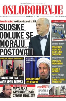 Oslobođenje - broj 24.839, 18. jan 2016.