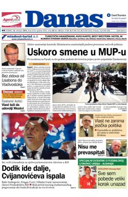 Danas - broj 6224, 14. okt 2014.