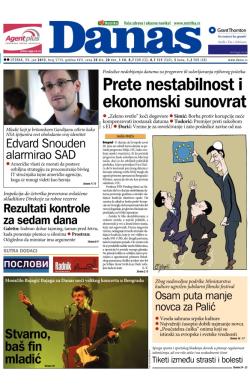 Danas - broj 5734, 11. jun 2013.