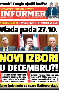 Informer - broj 141, 20. okt 2012.
