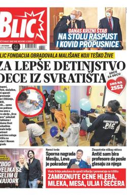 Blic - broj 8894, 1. dec 2021.