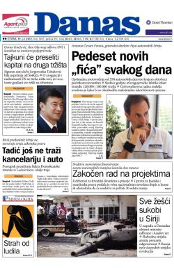 Danas - broj 5407, 19. jul 2012.
