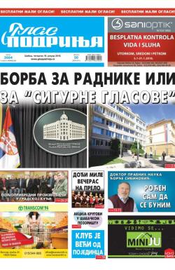 Glas Podrinja - broj 3664, 18. jan 2018.