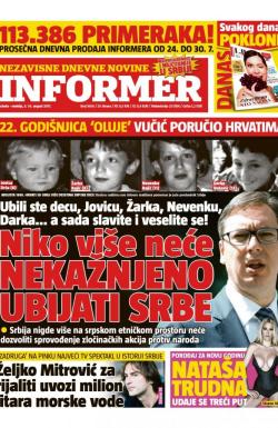 Informer - broj 1606, 5. avg 2017.