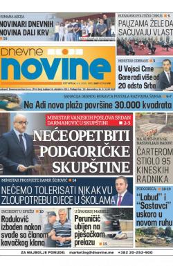 Dnevne novine - broj 2697, 4. jun 2020.