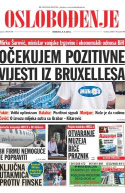 Oslobođenje - broj 24.708, 9. sep 2015.