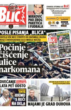 Blic - broj 7392, 12. sep 2017.