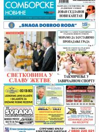 Somborske novine - broj 3136, 1. avg 2014.